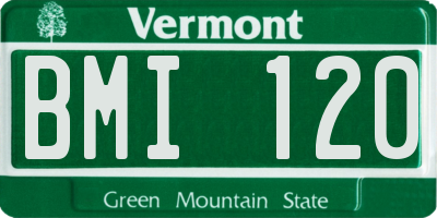 VT license plate BMI120