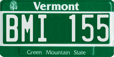 VT license plate BMI155