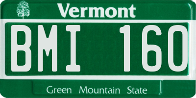 VT license plate BMI160