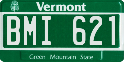 VT license plate BMI621