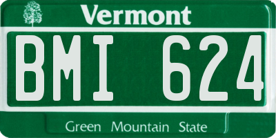 VT license plate BMI624