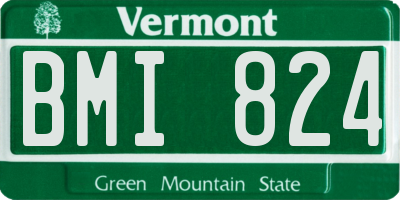 VT license plate BMI824