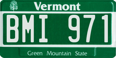 VT license plate BMI971