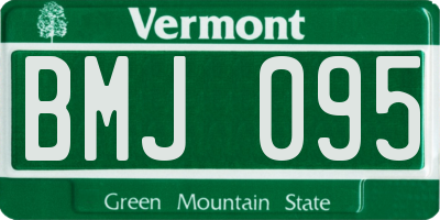 VT license plate BMJ095