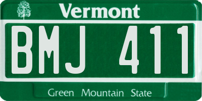 VT license plate BMJ411