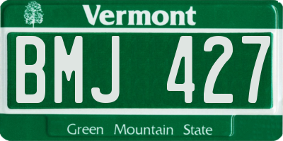 VT license plate BMJ427
