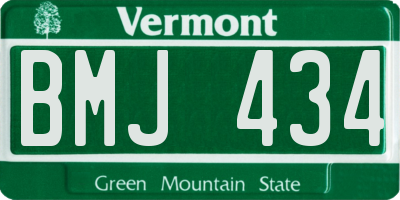 VT license plate BMJ434