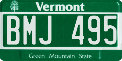 VT license plate BMJ495