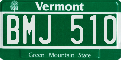 VT license plate BMJ510