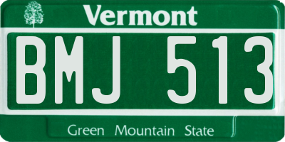 VT license plate BMJ513