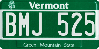 VT license plate BMJ525