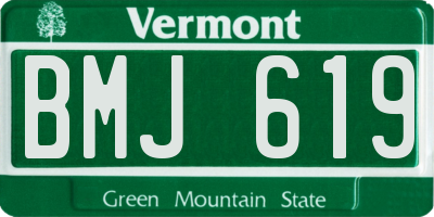 VT license plate BMJ619