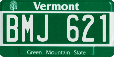 VT license plate BMJ621