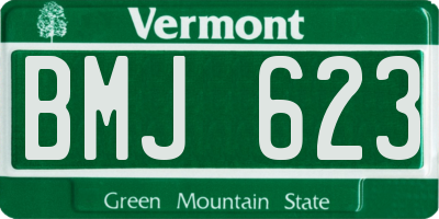 VT license plate BMJ623