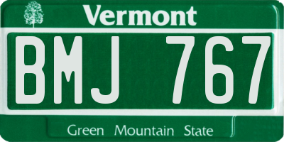 VT license plate BMJ767