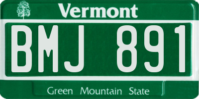 VT license plate BMJ891