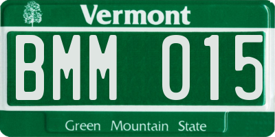 VT license plate BMM015