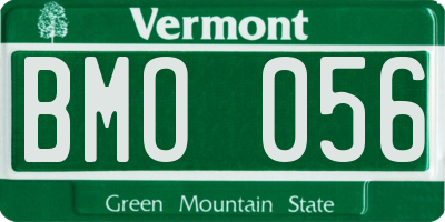VT license plate BMO056