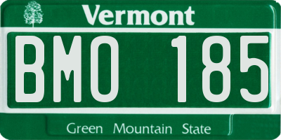 VT license plate BMO185