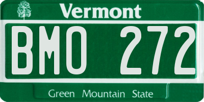 VT license plate BMO272