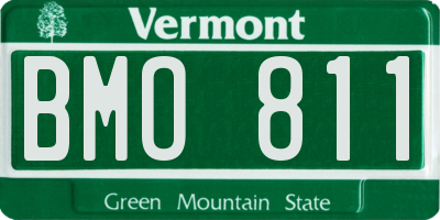 VT license plate BMO811