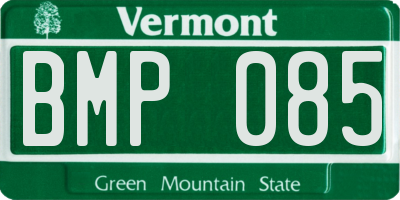 VT license plate BMP085