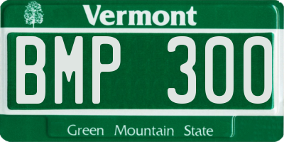 VT license plate BMP300