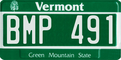 VT license plate BMP491