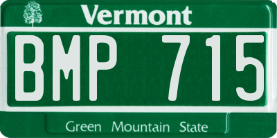 VT license plate BMP715