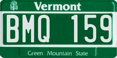 VT license plate BMQ159
