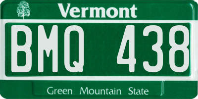 VT license plate BMQ438