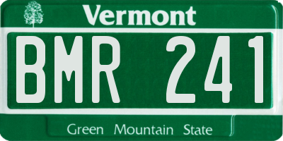 VT license plate BMR241