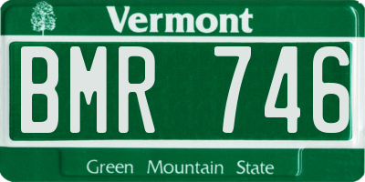 VT license plate BMR746
