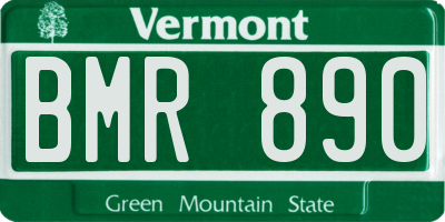 VT license plate BMR890