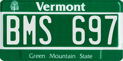VT license plate BMS697