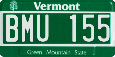 VT license plate BMU155