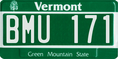 VT license plate BMU171