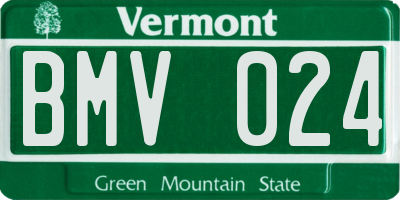 VT license plate BMV024