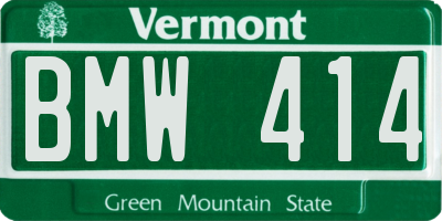 VT license plate BMW414
