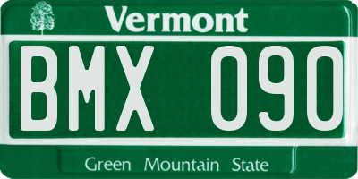 VT license plate BMX090