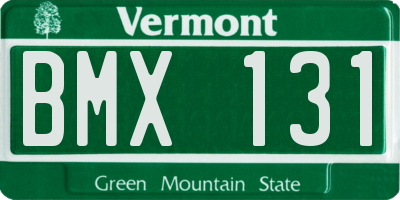VT license plate BMX131