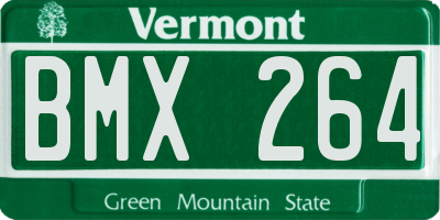 VT license plate BMX264