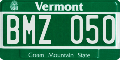 VT license plate BMZ050