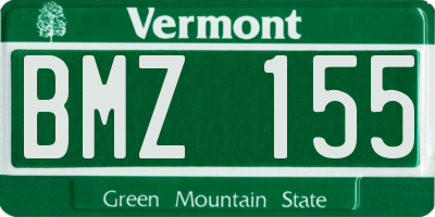 VT license plate BMZ155
