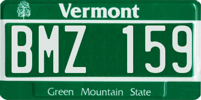 VT license plate BMZ159