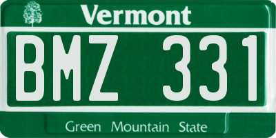 VT license plate BMZ331