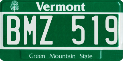 VT license plate BMZ519