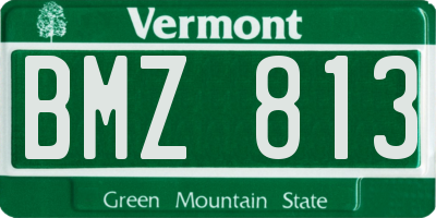 VT license plate BMZ813