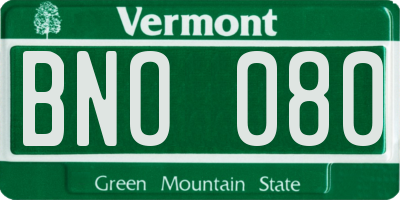 VT license plate BNO080