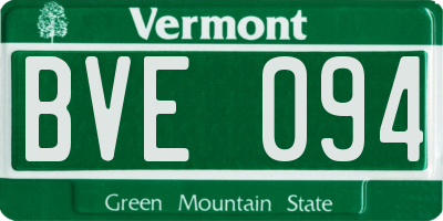 VT license plate BVE094